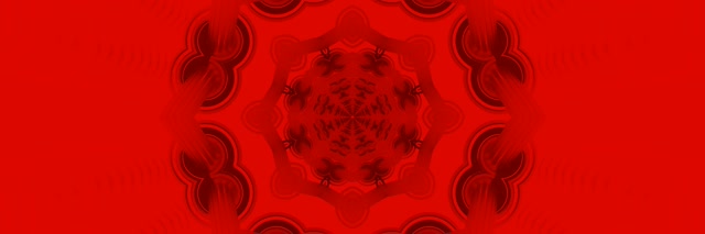 Röd Mandala Neontunnel VJLoop 3:1 Trippel Bred 60fps Skärmsläckare