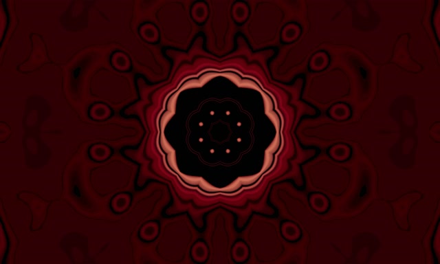 Neon Tunnel Röd Kaleidoscope Stjärna Burst VJ Loop 5:3 Wide 60fps Skärmsläckare