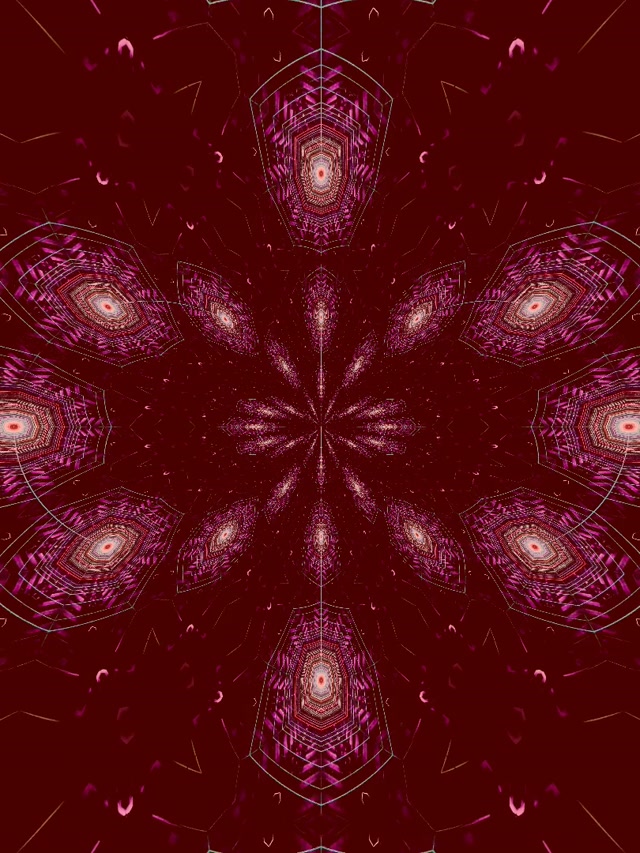 Pulsating Hexagon Neon Tunnel | 3:4 iPad Portrait 60fps VJ Loop Screensaver