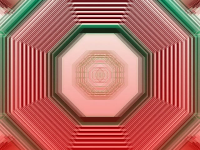 Pulsating Octagon Neon Tunnel 4:3 Classic 60fps Screensaver VJ Loop