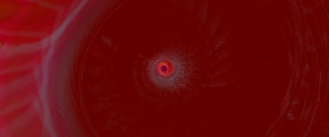 Pulsating Red Neon Tunnel Vortex Loop 2.39:1 Cinemascope 60fps Screensaver