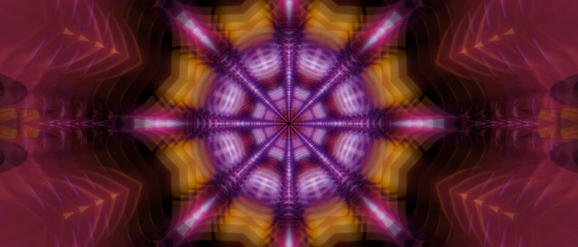 Kaleidoscope Neon Tunnel 21:9 Ultrawide 60fps VJ Loop Screensaver