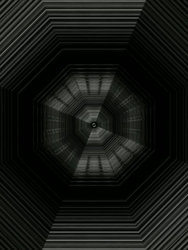 Octagonal neon tunnel 3:4 iPad portrait 60fps screensaver VJ loop