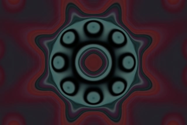 Rotating Gear Neon Tunnel 3:2 Surface 60fps VJ Loop Screensaver