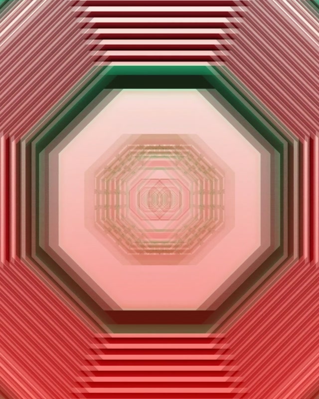 Octagonal Neon Tunnel Vortex Loop | 4:5 Instagram 60fps Screensaver