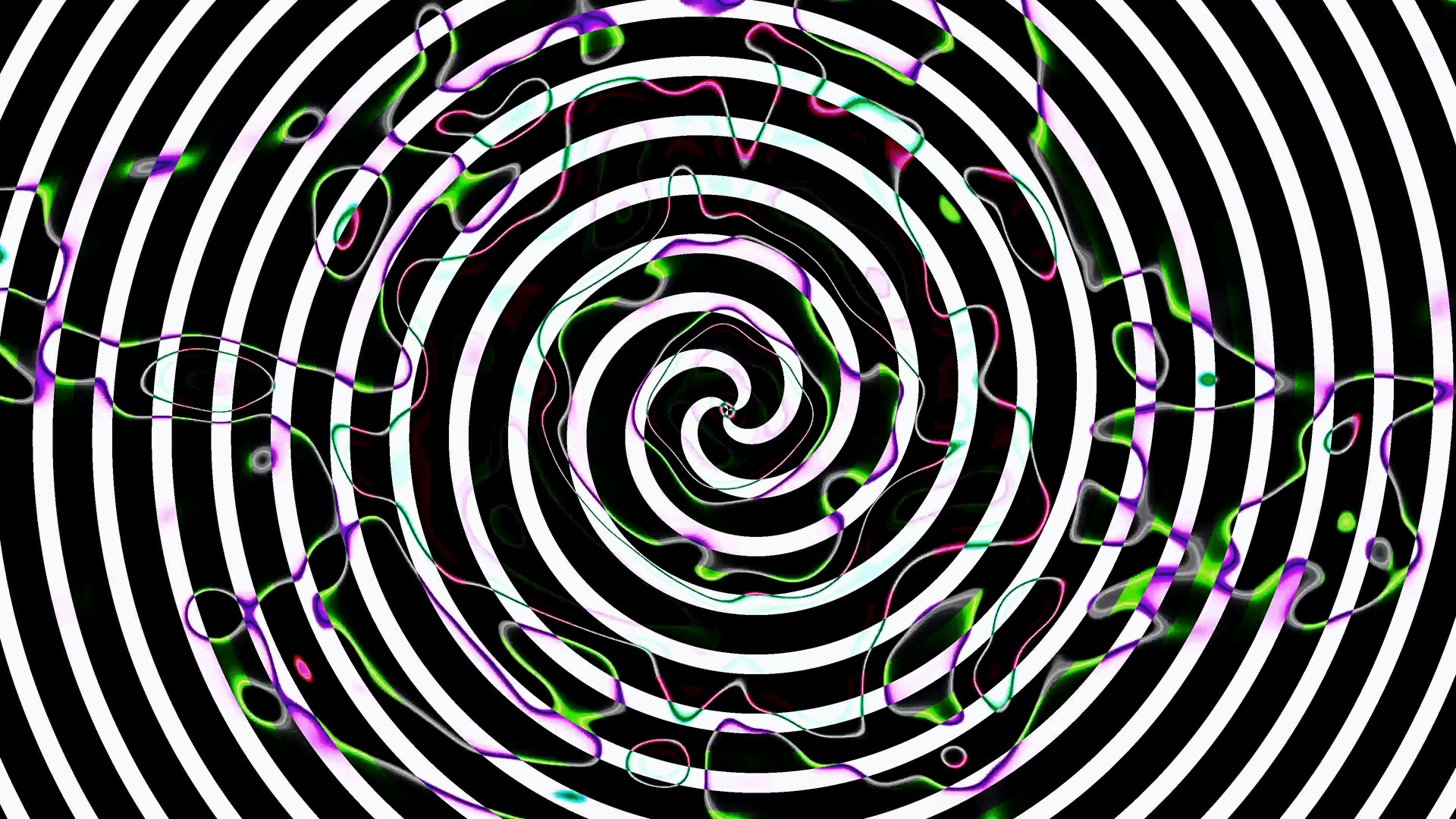 Mzunguko Hypnotic Tunnel ya Neon Hifadhi ya Skrini 4K UHD 60fps Karatasi Hai