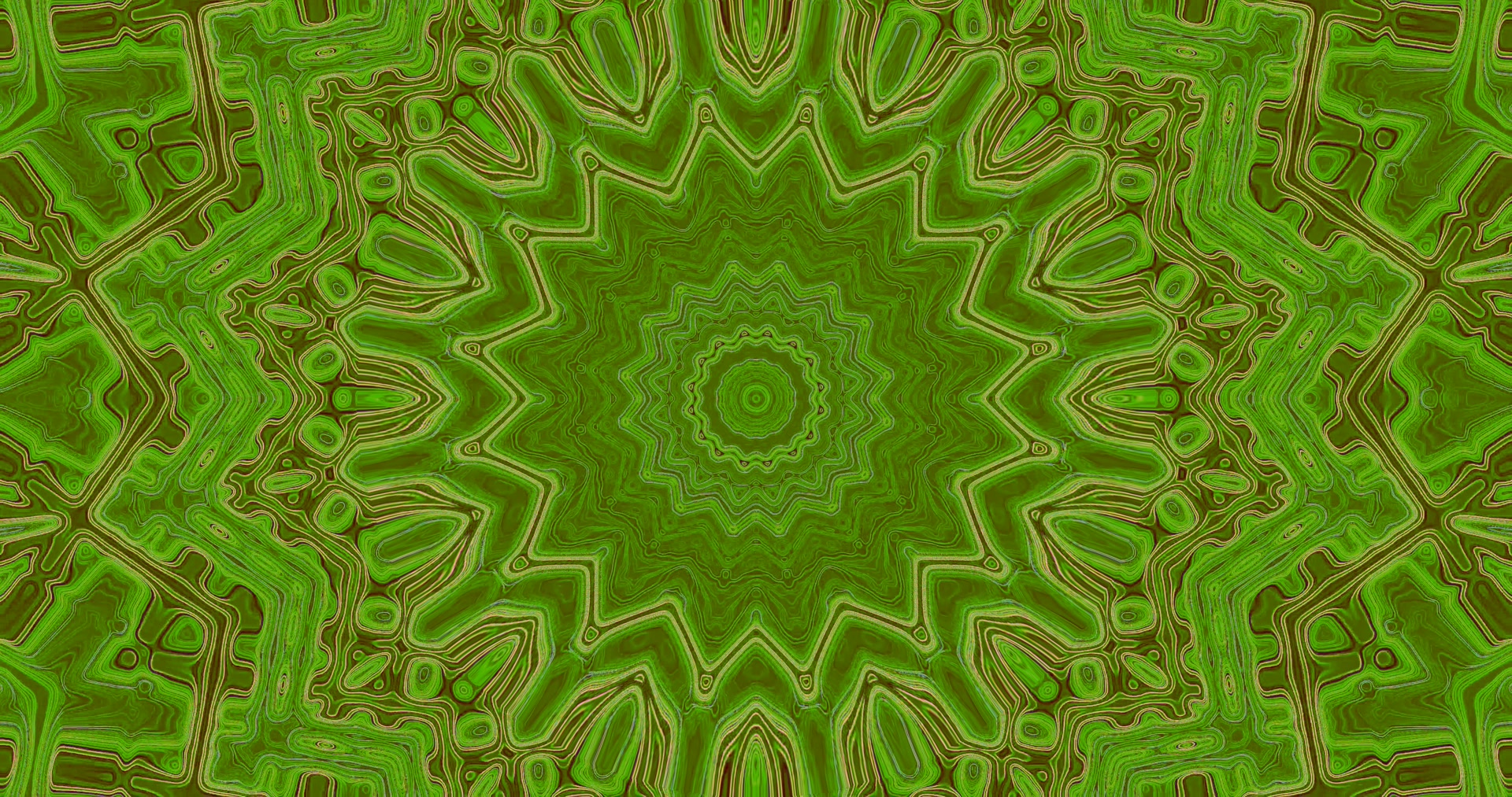 Green Neon Tunnel Kaleidoscope 4K UHD 60fps skrinseva VJLoops