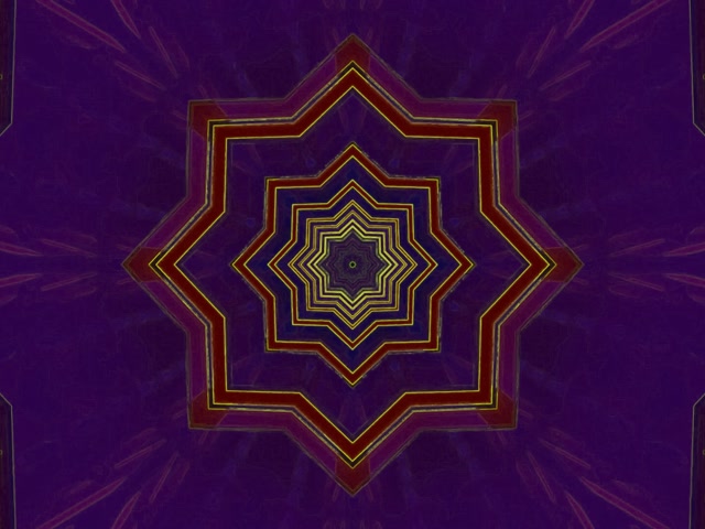 Tunnel ya Neon Nyota-8 Vortex VJLoops 4:3 Classic 60fps Screensaver