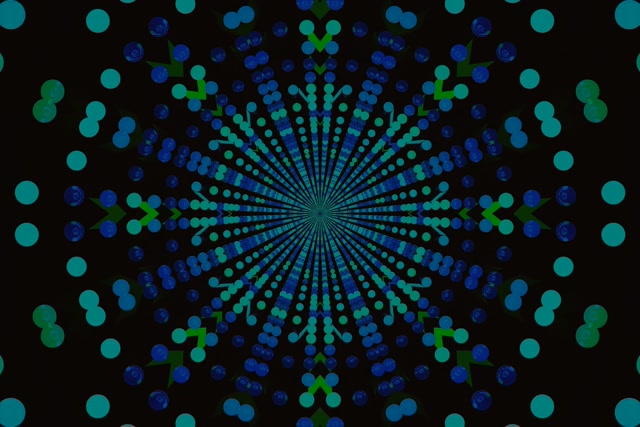Tunnel ya Neon Burst Dot Mandala VJLoops 3:2 Surface 60fps Screensaver