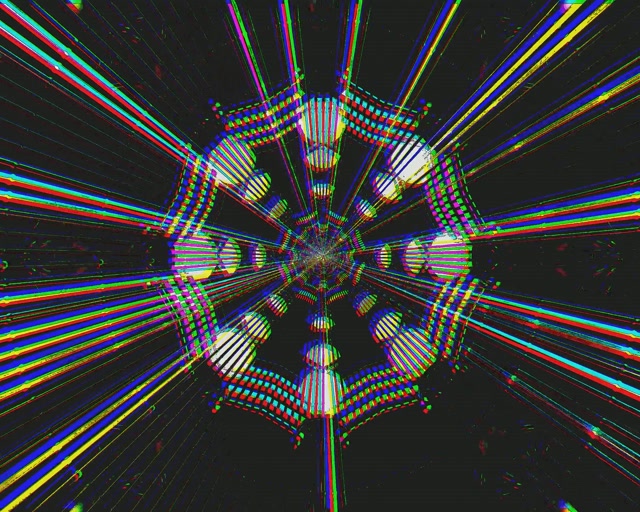 Tuneli ya Neon 5:4 industrial 60fps Hifadhi Skrini VJ Loop PC Laptop