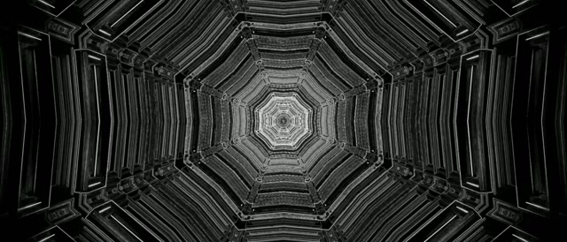 Neon Tunnel Octagon Vortex VJ Loop 21:9 Ultrawide 60fps Screensaver