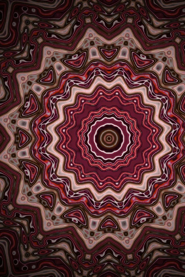 Tunnel ya Neon Fractal Kaleidoscope Mlipuko 2:3 Photo Portrait 60fps Hifadhi ya Skrini VJLoops