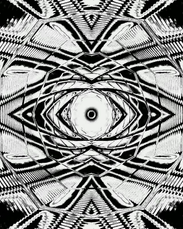 B&W Neon Tunnel Eye Hifadhi Skrini 4:5 Instagram 60fps Vj Loop