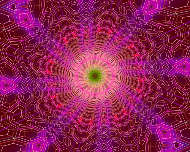 Tunnel ya Neon Kaleidoscope VJLoops 5:4 Industrial 60fps Screensaver