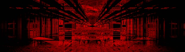 Tunnel za Neon Nyekundu VJ Loop 32:9 Super Ultrawide 60fps Screensaver Grid Giza Corridor