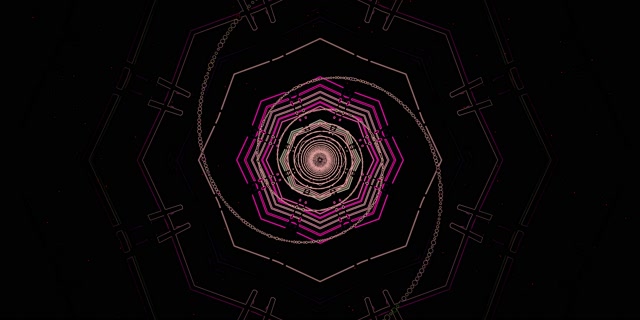 Pembezoni za Neon Octagon Vortex Vj Loop 2:1 Univisium 60fps Screensaver