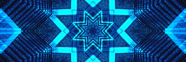 3:1 Bluu Tunnel ya Neon Nyota Skrinseva 60fps - Skrinseva Windows 11 VJLoops Visual