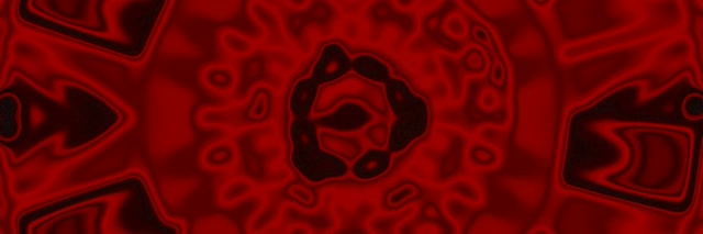 Tuneli ya Neon Nyekundu Mandala Vortex Vj Loop 3:1 Triple Wide 60fps Screensaver