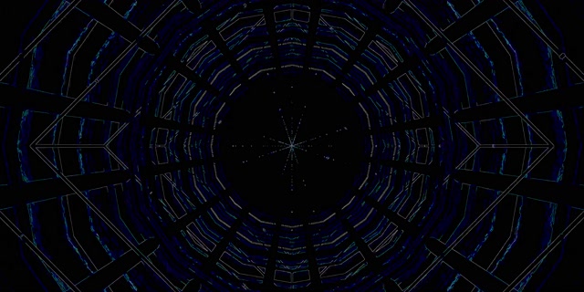 Tunnel ya Neon Diamond Vortex VJLoops 2:1 Univisium 60fps Hifadhi ya Skrini