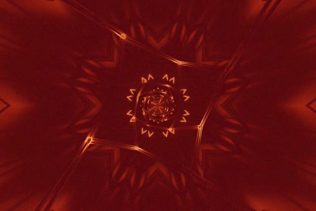 Tunnel ya Neon Nyota ya Shaba Kaleidoscope VJLoops 3:2 Surface 60fps Screensaver