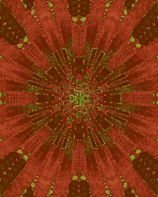 Fractal Kaleidoscope Burst Neon Tunnel VJLoops 4:5 Instagram 60fps Hifadhi ya Skrini