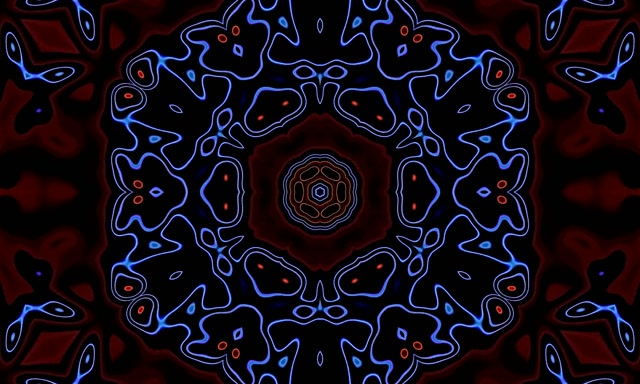 Tuneli ya Neon Kaleidoscope VJLoops 5:3 Wide 60fps Screensaver