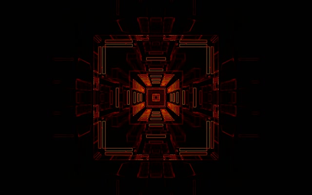 Red neon tunnel 16:10 macbook 60fps screensaver vj loop kaleidoscope