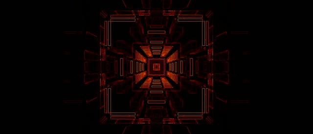 Red Neon Tunnel VJ Loop 21:9 Ultrawide 60fps Screensaver Motion