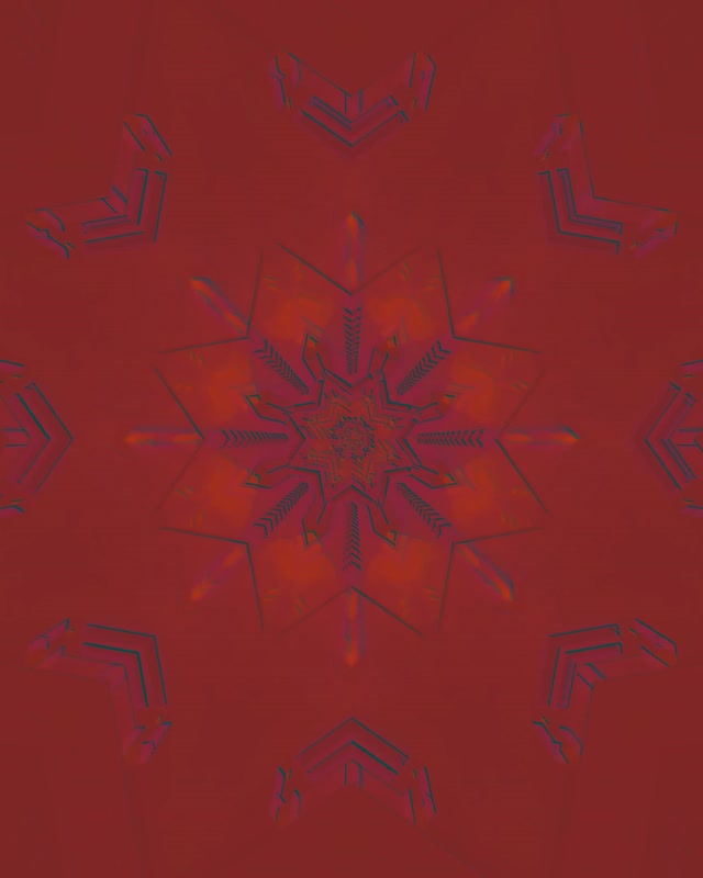 Theluji Nyekundu-mwekundu Fractal Tunnel za Neon VJ Loop 4:5 Instagram 60fps Screensaver