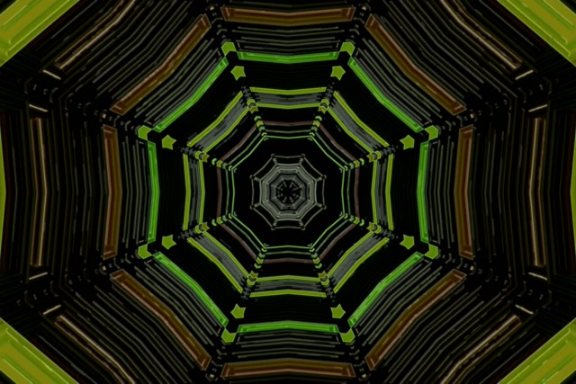 Neon Tunnel Kaleidoscope Vortex 3:2 Surface 60fps Screensaver Loop