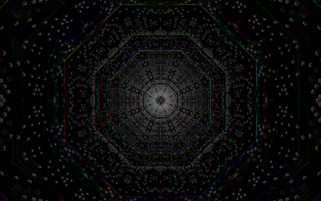 Neon Tunnel Hexagonal Vortex 16:10 MacBook 60fps Screensaver VJ Loop
