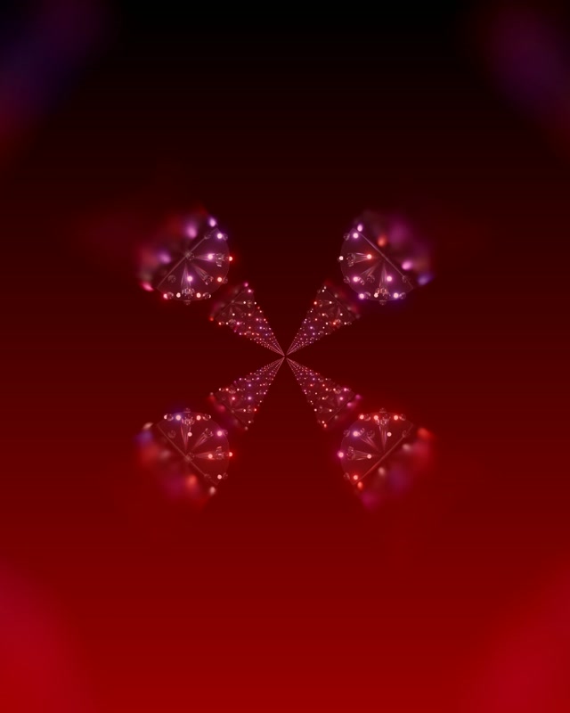 Neon Tunnel Fractal Kaleidoscope Loop 4:5 Instagram 60fps Screensaver VJLoops