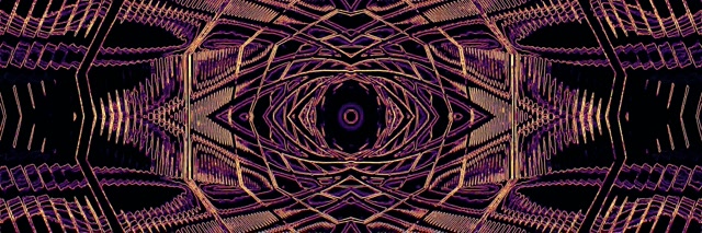 Tunnel za Neon Kaleidoscope Jicho Vj Loop 3:1 Triple Wide 60fps Screensaver