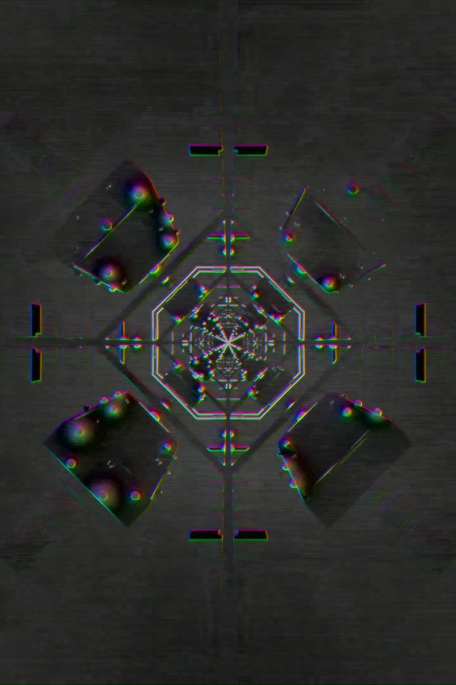 Pulsating Hexagon Neon Tunnel VJ Loop 9:16 60fps Screensaver
