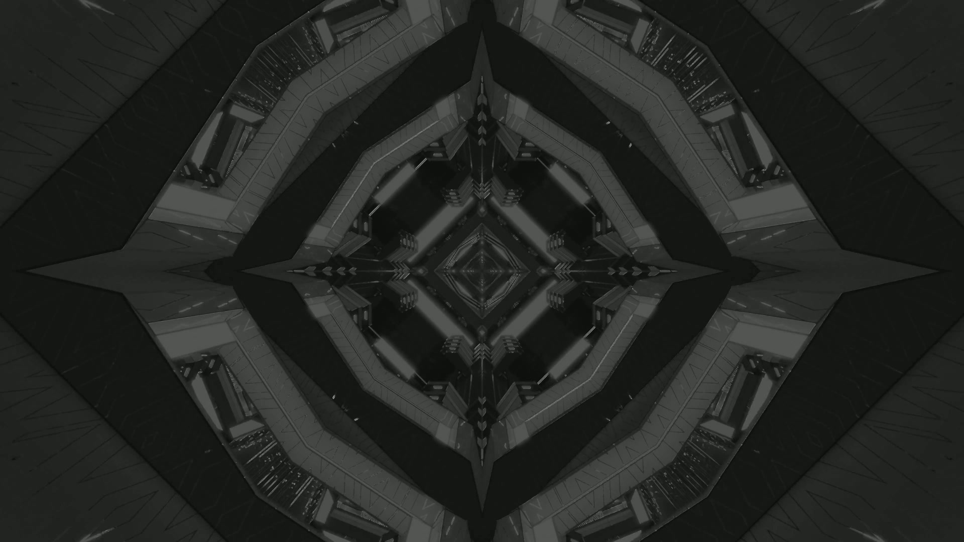 Tunnel ya Neon Geometric Giza Hifadhi ya Skrini 4K UHD 60fps VJLoops