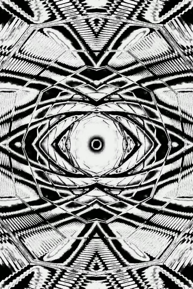 B&W Neon Tunnel Hifadhi Skrini 2:3 Photo Portrait 60fps Vj Loop PC