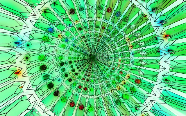 Pembezoni za Neon Kijani Screensaver 60fps 16:10 MacBook VJ Loop PC Laptop