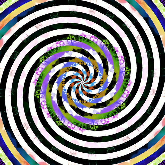 Spiraling Neon Tunnel VJ Loop 1:1 Square 60fps Screensaver Animation