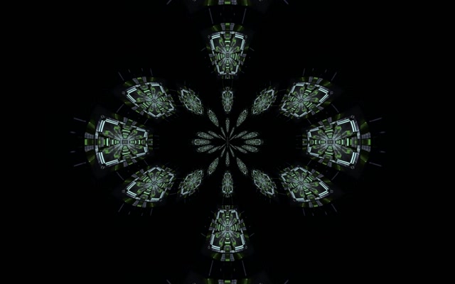 อุโมงค์นีออน Kaleidoscope ระเบิด VJLoops 16:10 Macbook 60fps Screensaver