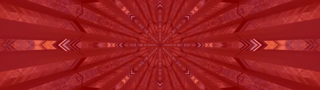 Red Kaleidoscope Star Neon Tunnel VJ Loop 32:9 Super Ultrawide 60fps Screensaver