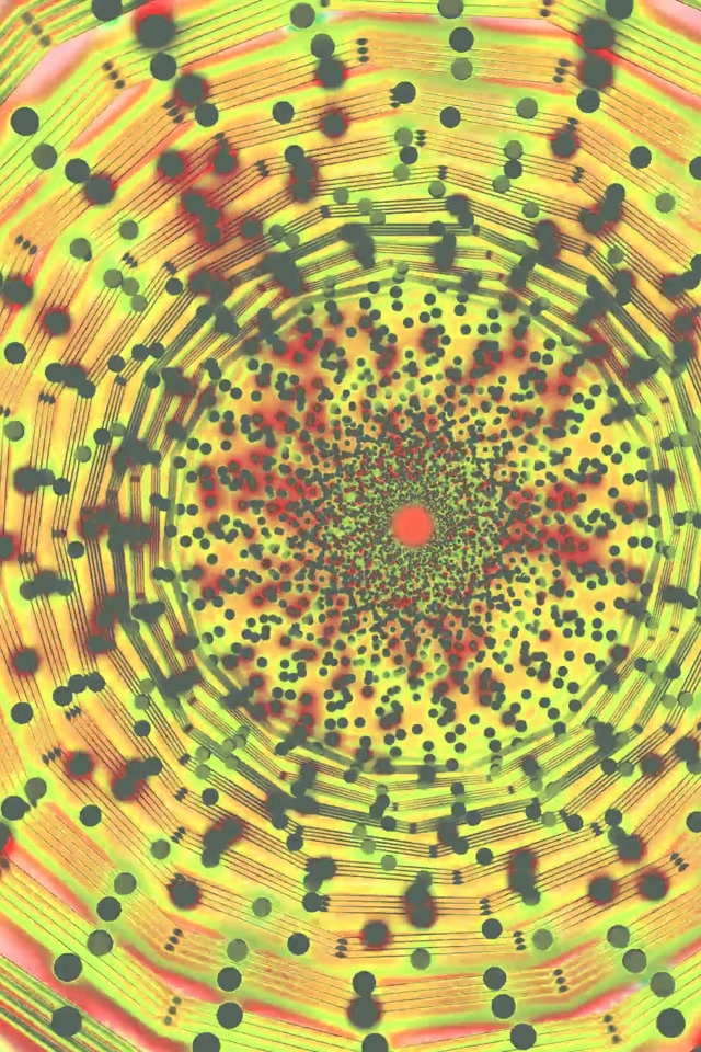 อุโมงค์นีออน Spiral Dot Vortex 2:3 Photo Portrait 60fps Screensaver VJ Loop