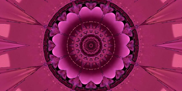 Pink Neon Tunnel Mandala ตัวรักษาหน้าจอ 2:1 Univisium 60fps VJ Loop