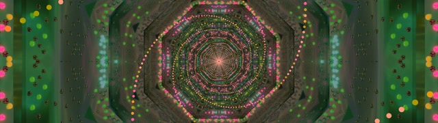 อุโมงค์นีออน Octagon Spiral 32:9 Super Ultrawide 60fps Screensaver VJLoops