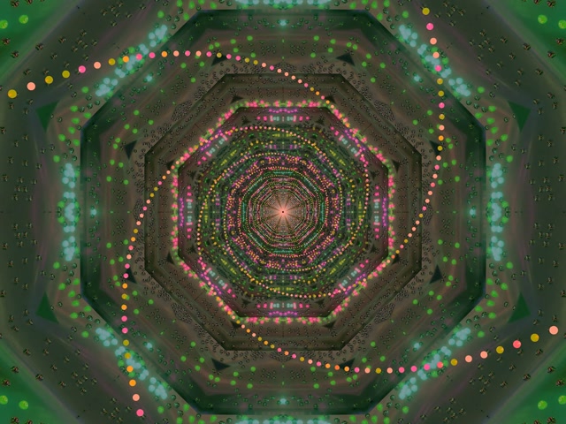 อุโมงค์นีออน Octagon Spiral VJLoops 4:3 Classic 60fps Screensaver