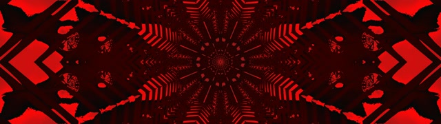 Red Neon Tunnel Star Vortex VJ Loop 32:9 Super Ultrawide 60fps Screensaver สีแดง