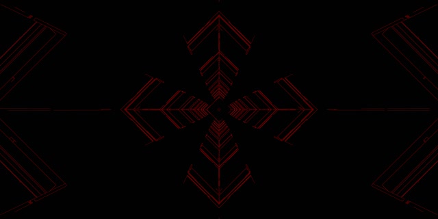 Red Arrow Cross Neon Tunnel VJ Loop 2:1 Univisium 60fps Screensaver ลูกศร