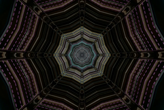 อุโมงค์นีออน Screensaver 3:2 Surface 60fps ม่วง Geometric VJ Loop PC