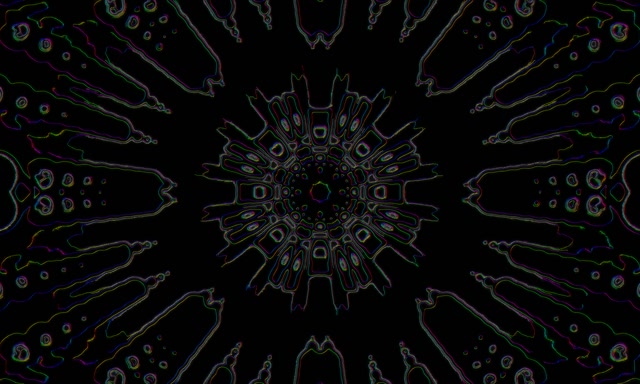 Neon Tunnel Radial Burst VJ Loop 5:3 Wide 60fps Screensaver Animation