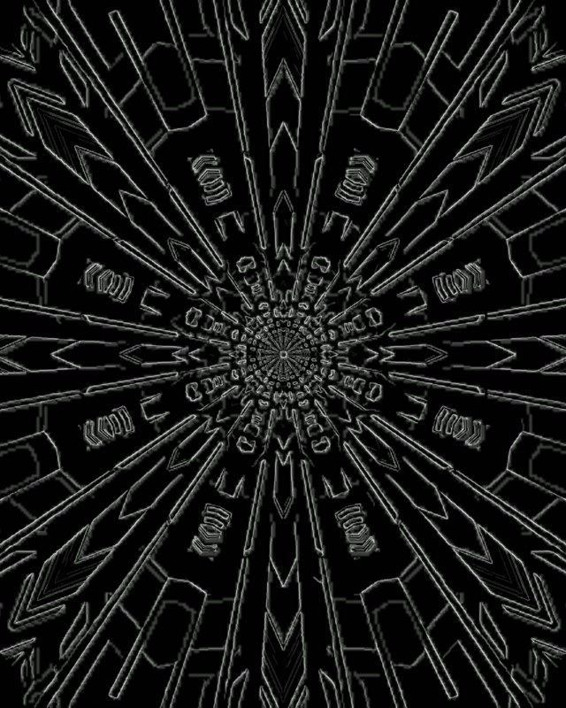 Neon Tunnel Fractal Mandala Burst VJ Loop 4:5 Instagram 60fps Screensaver