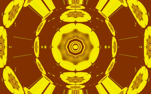 อุโมงค์นีออน Mandala สีทอง Vj Loop 16:10 Macbook 60fps Screensaver